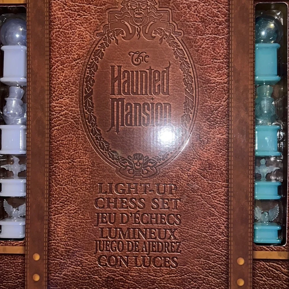 Disney The Haunted Mansion Light-Up Chess Set Game